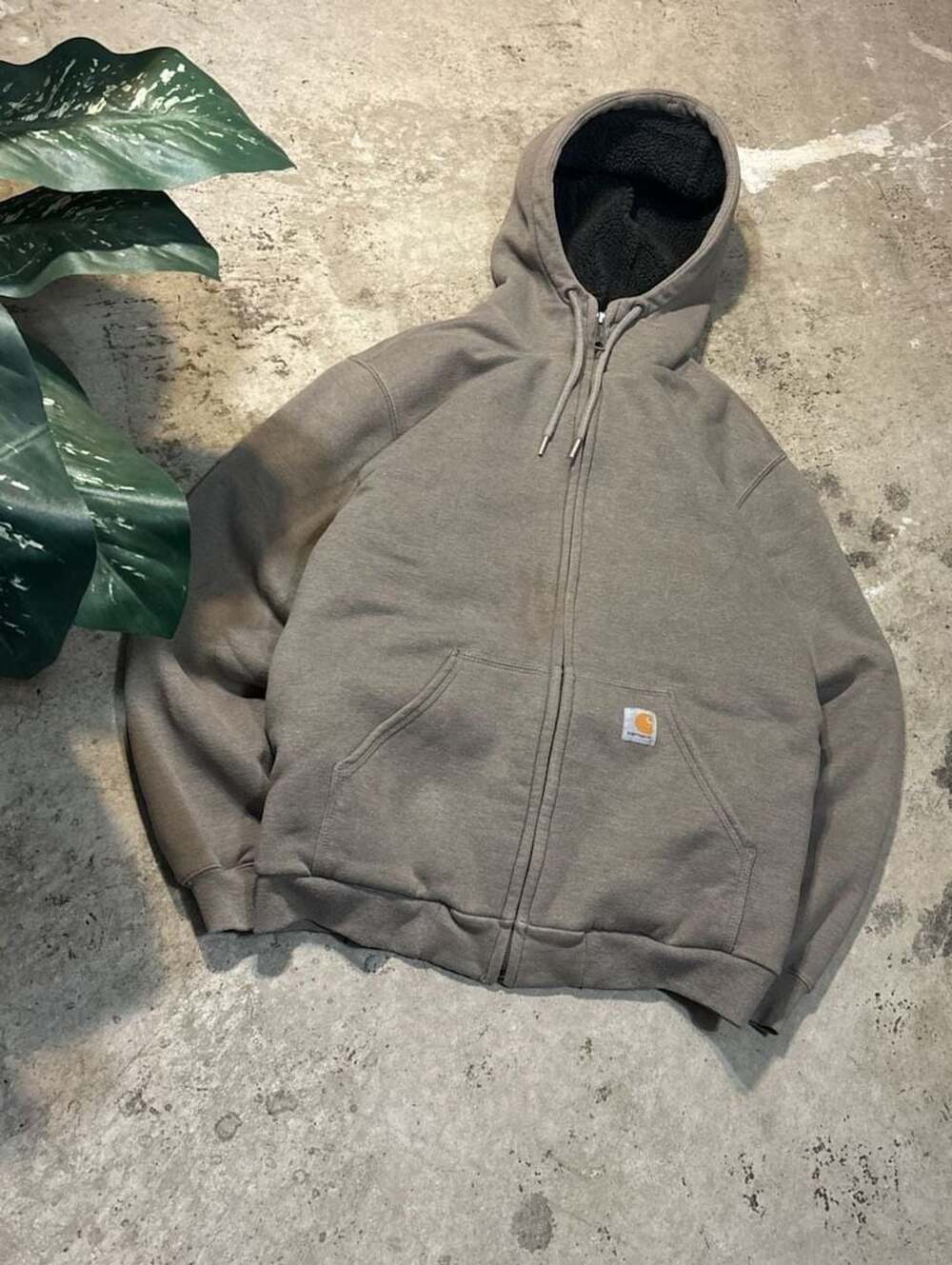 Carhartt Men's Sherpa-Lined Full-Zip Hooded Sweatshirt